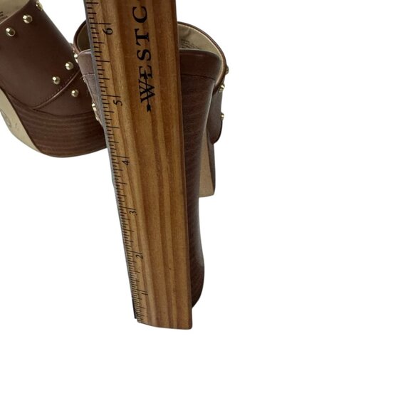 Michael Kors Studded Platform Sandals Women’s Size 9 –Leather Block Heel. NWOT - Picture 7 of 11